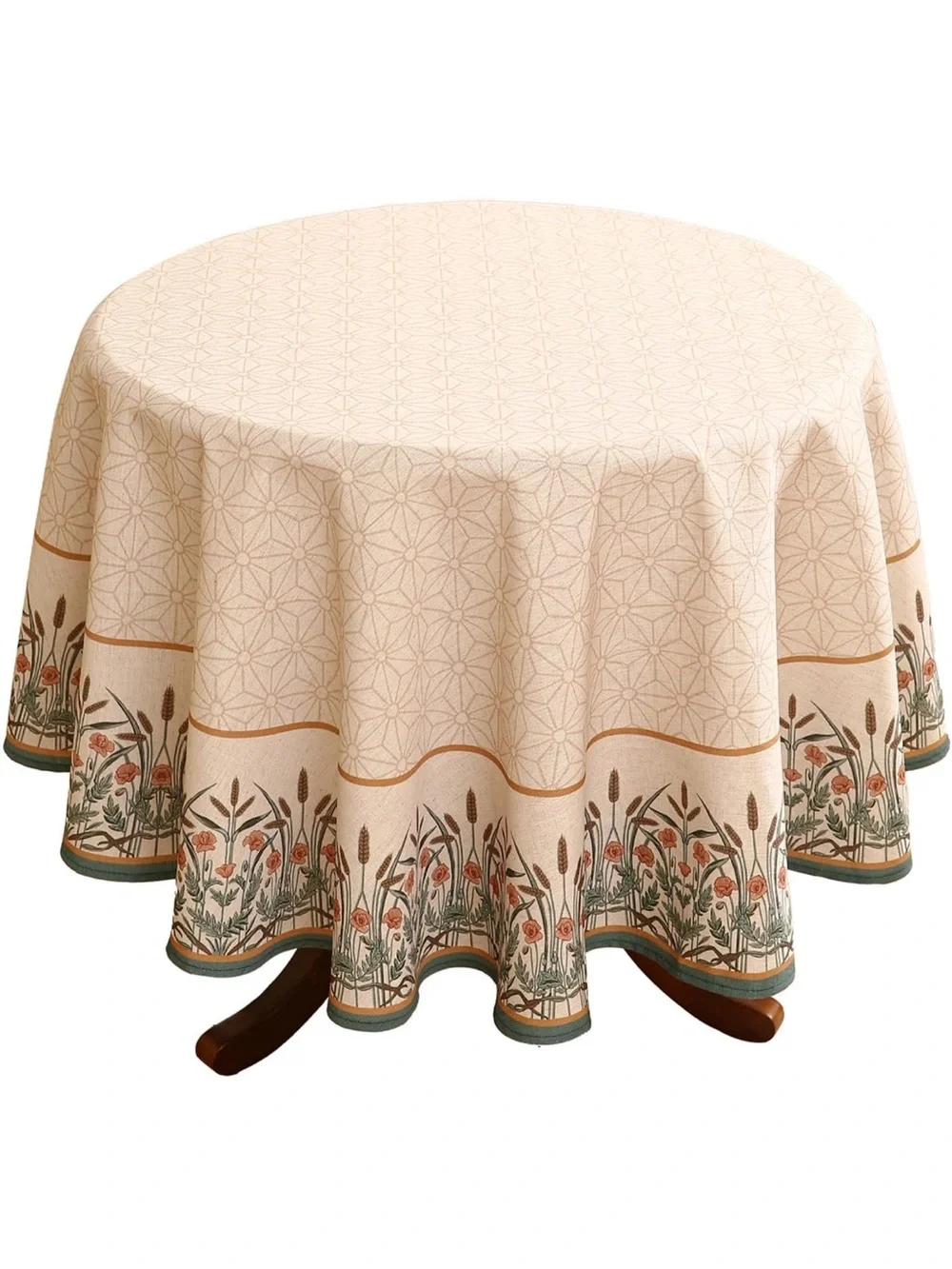 NEW patdrea Vintage French Linen Tablecloth, 55